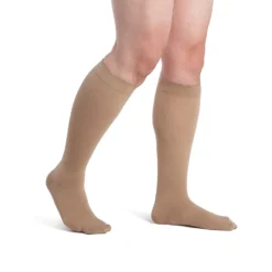 Dynaven Opaque Ribbed Men's Knee High 20-30 mmHg