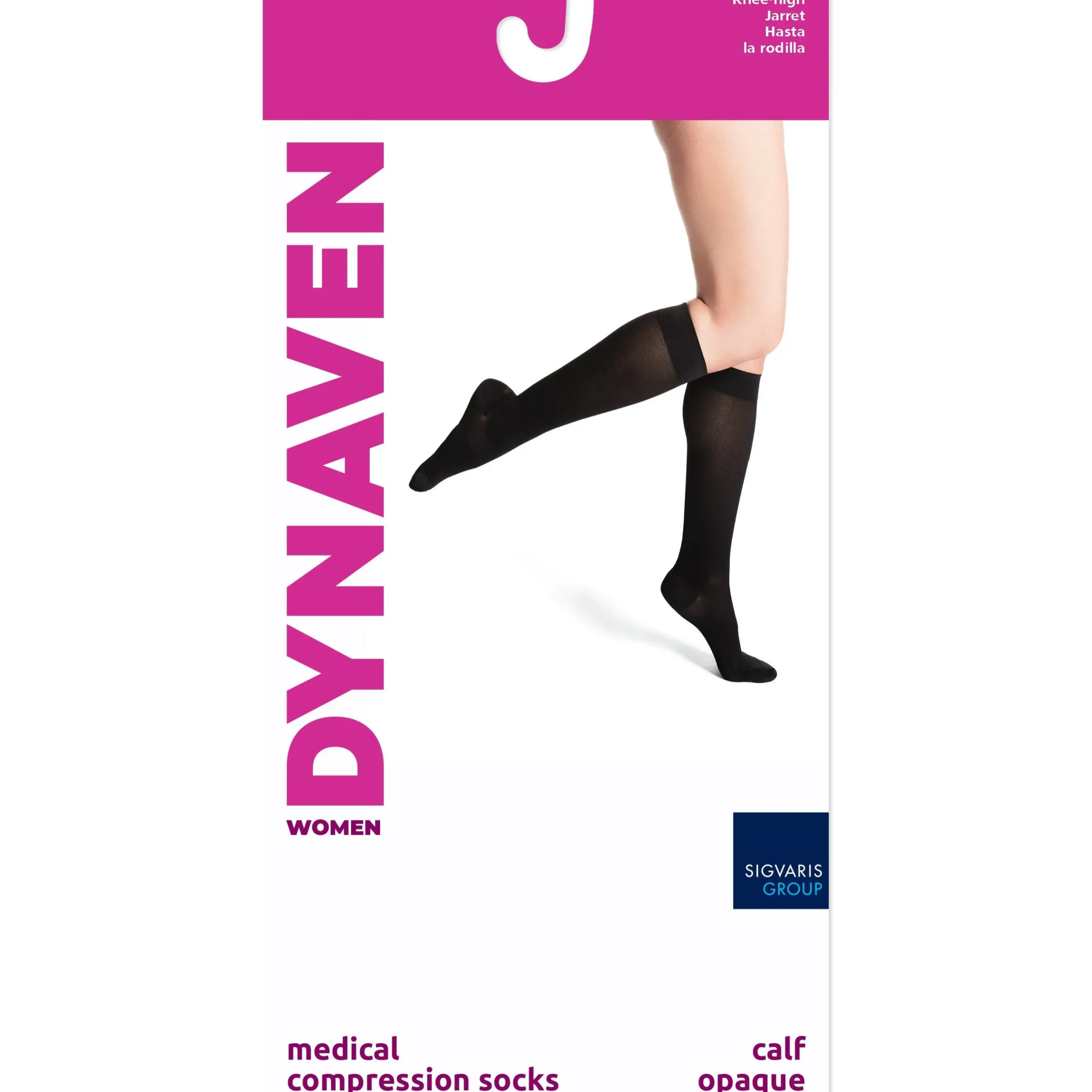 Dynaven Opaque Women's Knee High 20-30 mmHg