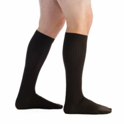 EvoNation Men's Classic Ribbed 20-30 mmHg Knee High
