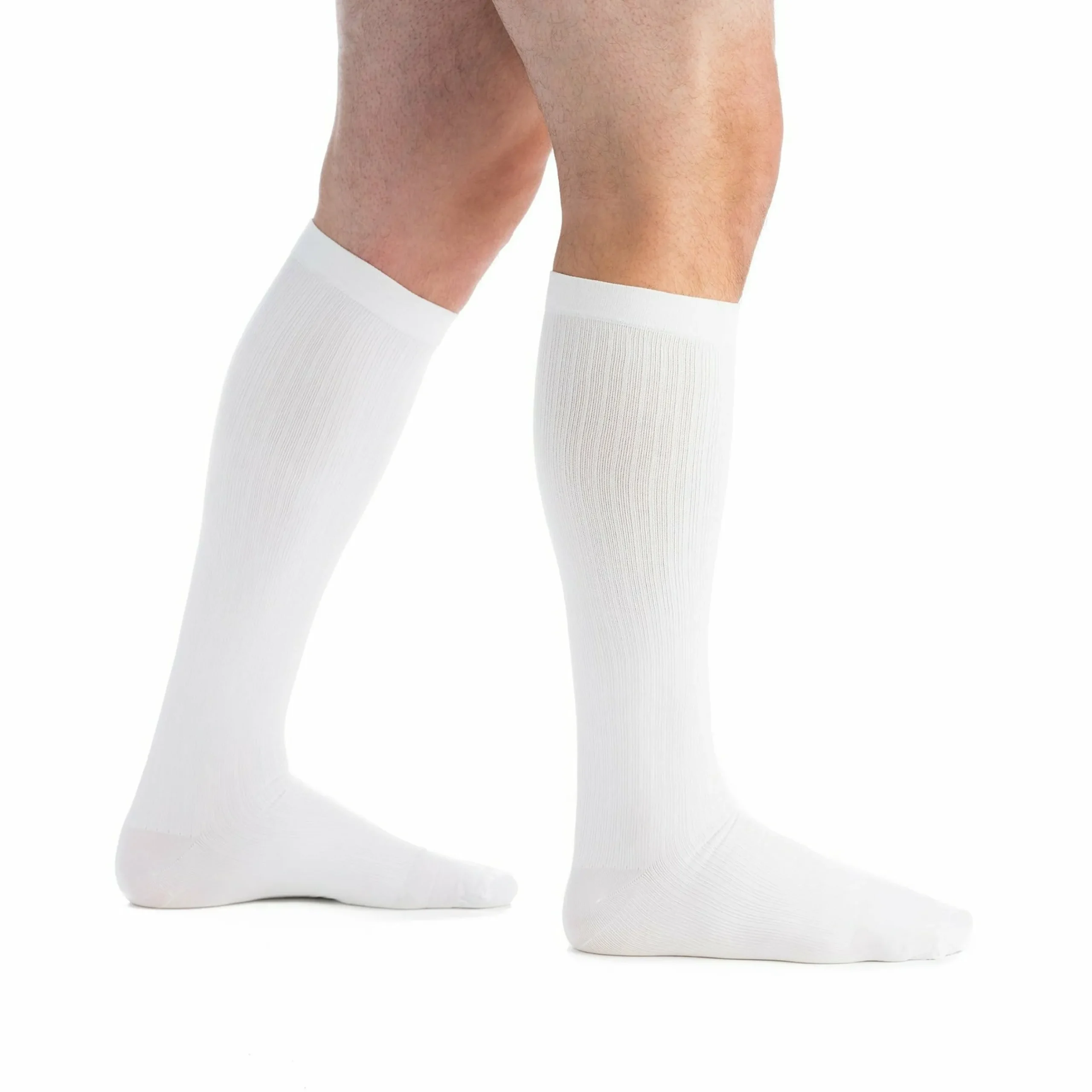 EvoNation Men's Classic Ribbed 30-40 mmHg Knee High