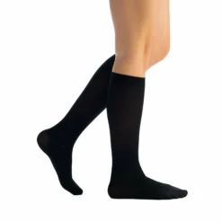 EvoNation Women's Solid Microfiber 15-20 mmHg Knee High