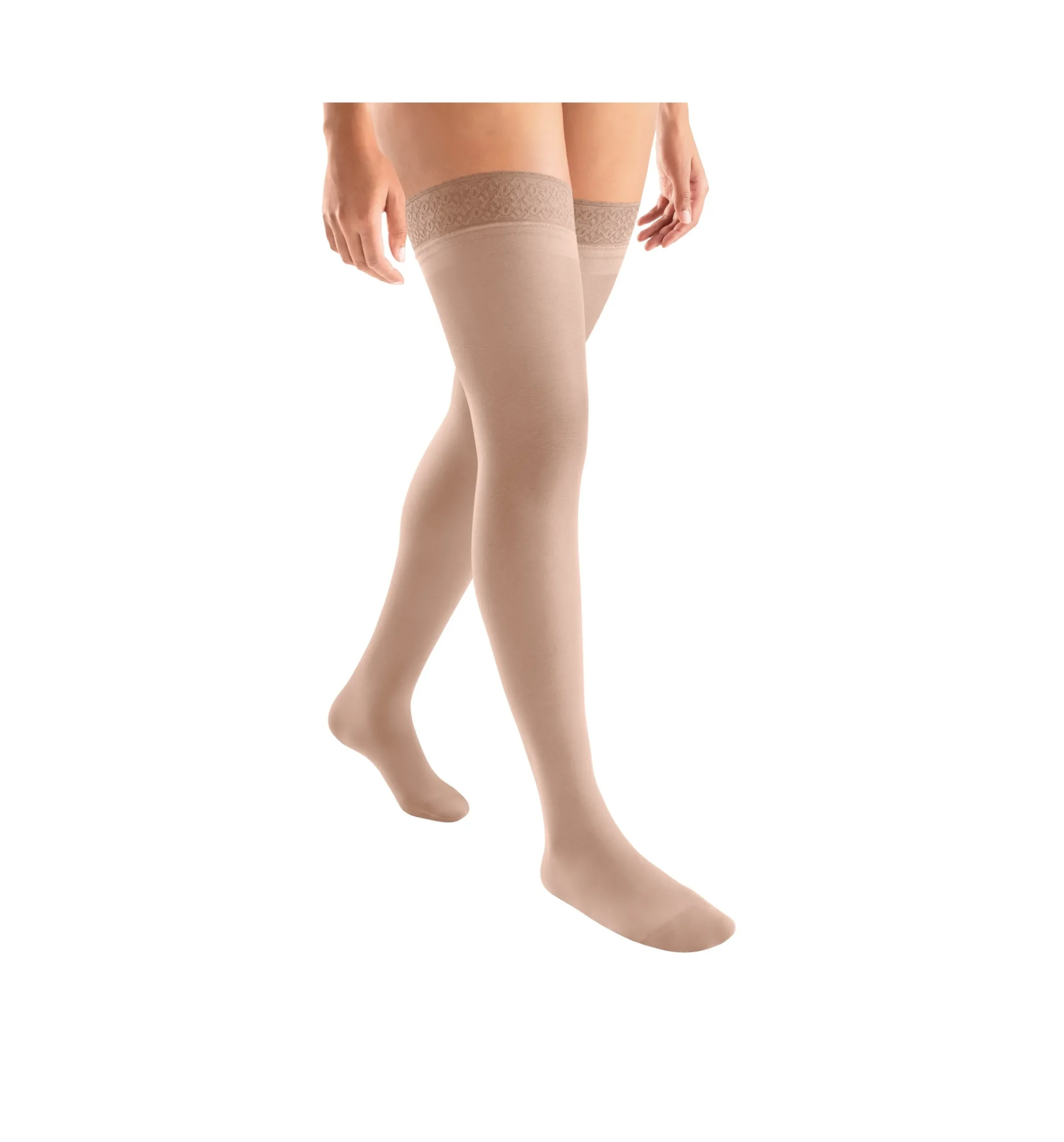 JOBST® ACTIVA Sheer Thigh High 15-20 mmHg w/ Silicone Lace Band