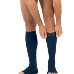 JOBST® forMen Knee High w/ SoftFit Band 30-40 mmHg, Open Toe