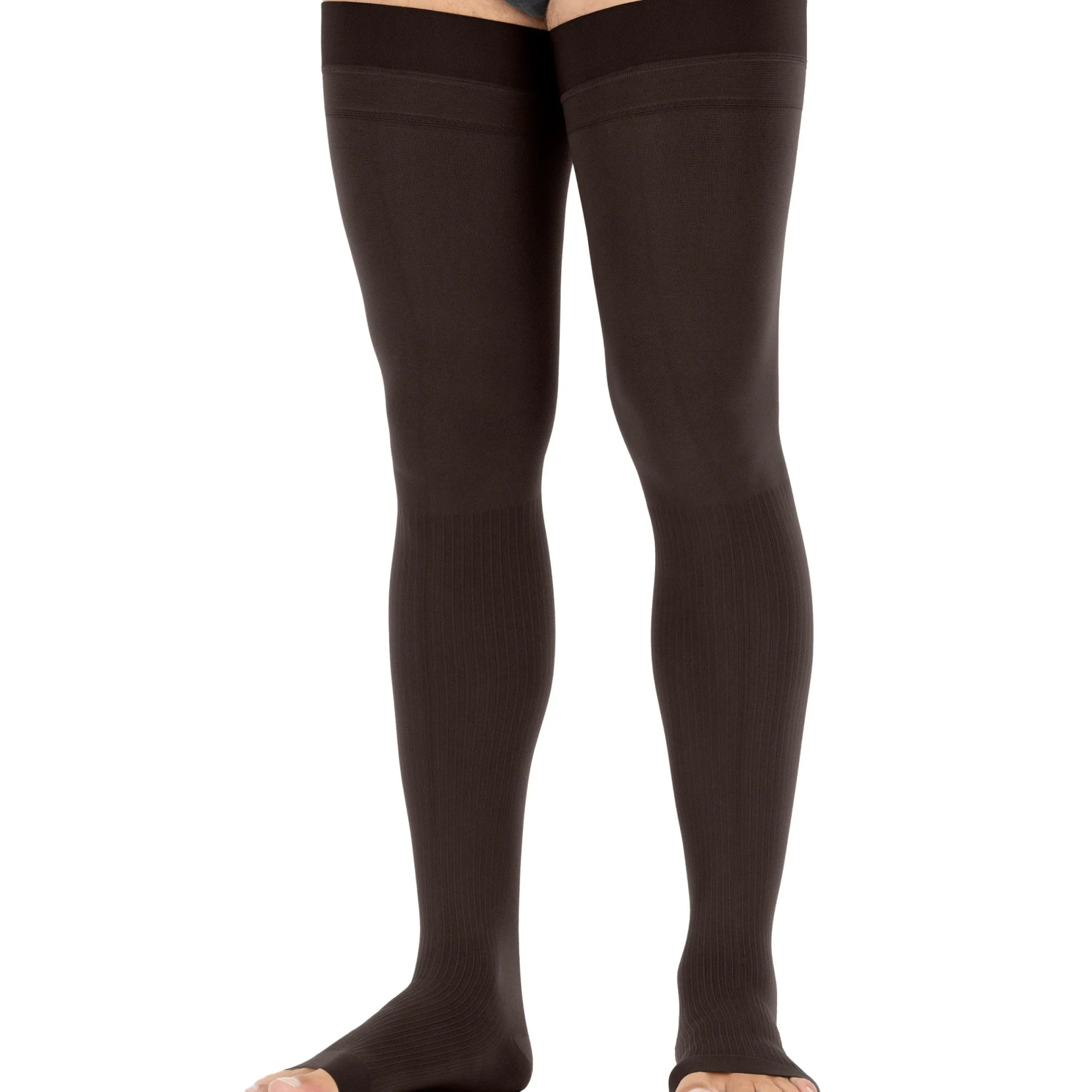 JOBST® forMen Thigh High w/ Micro Dotted Band 20-30 mmHg, Open Toe