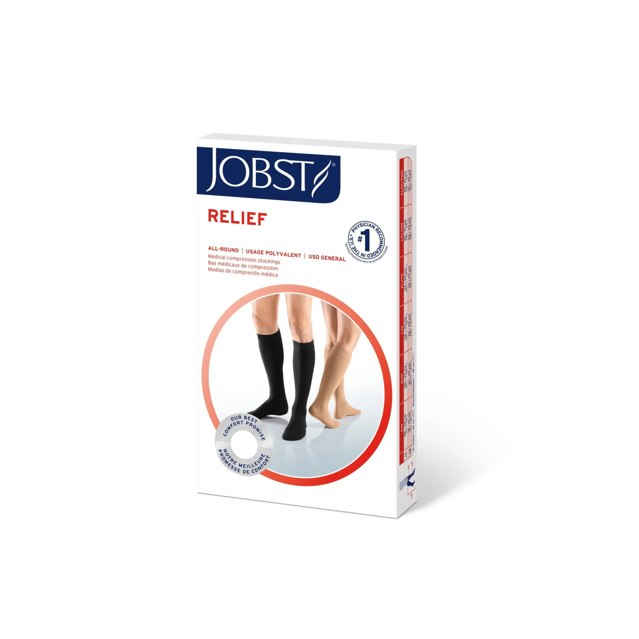 JOBST® Relief Knee High 20-30 mmHg, Open Toe