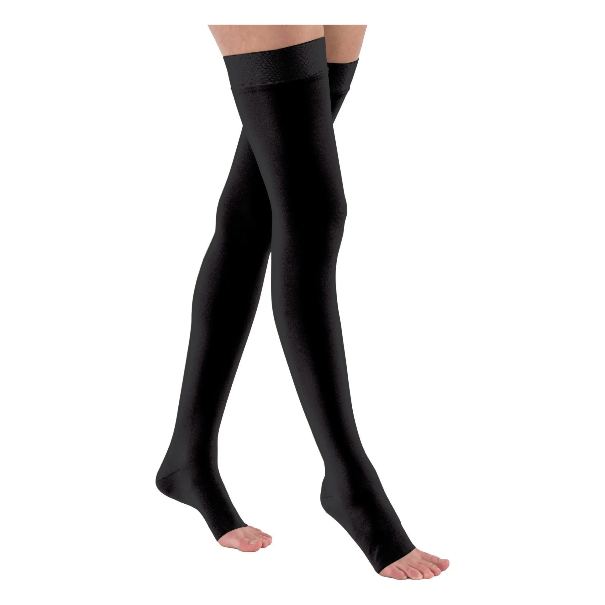 JOBST® Relief Thigh High 30-40 mmHg w/ Silicone Top Band, Open Toe
