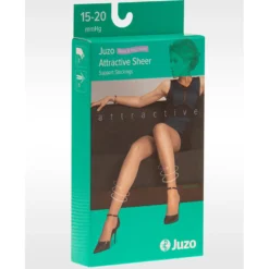 Juzo Attractive OTC 5140 Thigh High 15-20 mmHg w/ Silicone Band