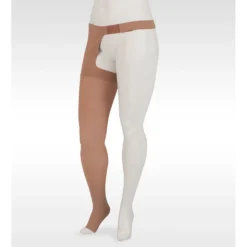 Juzo Dynamic Thigh High 40-50 mmHg w/ Hip Attachment, Open Toe