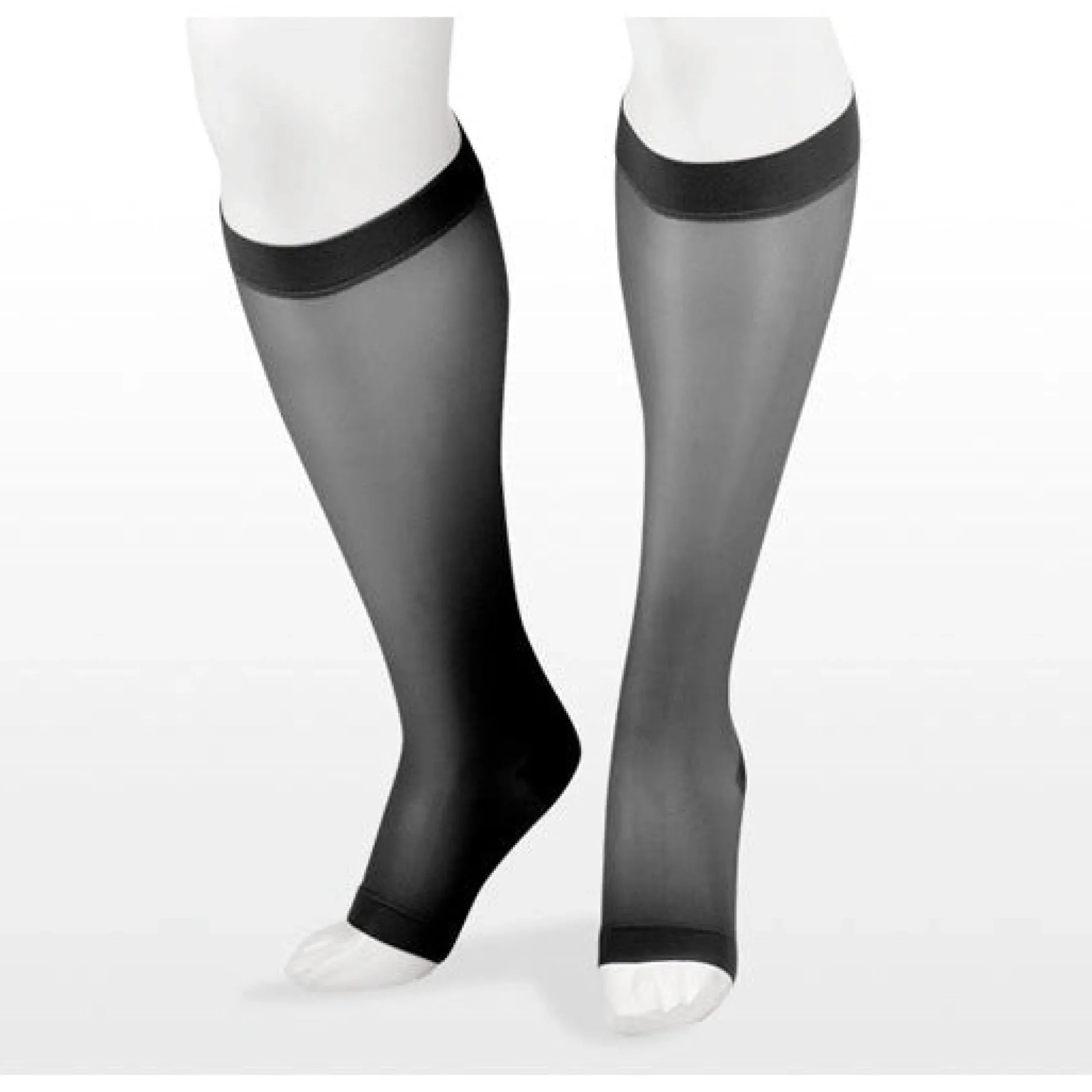 Juzo Naturally Sheer Knee High 20-30 mmHg, Open Toe