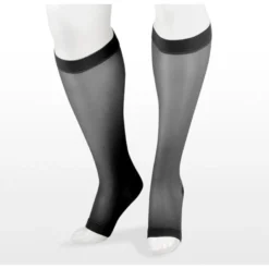 Juzo Naturally Sheer Knee High 30-40 mmHg, Open Toe
