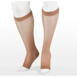 Juzo Naturally Sheer Knee High 30-40 mmHg, Open Toe