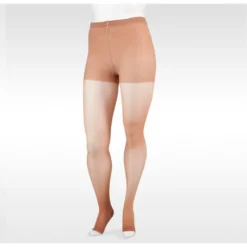 Juzo Naturally Sheer Pantyhose 20-30 mmhg, Open Toe