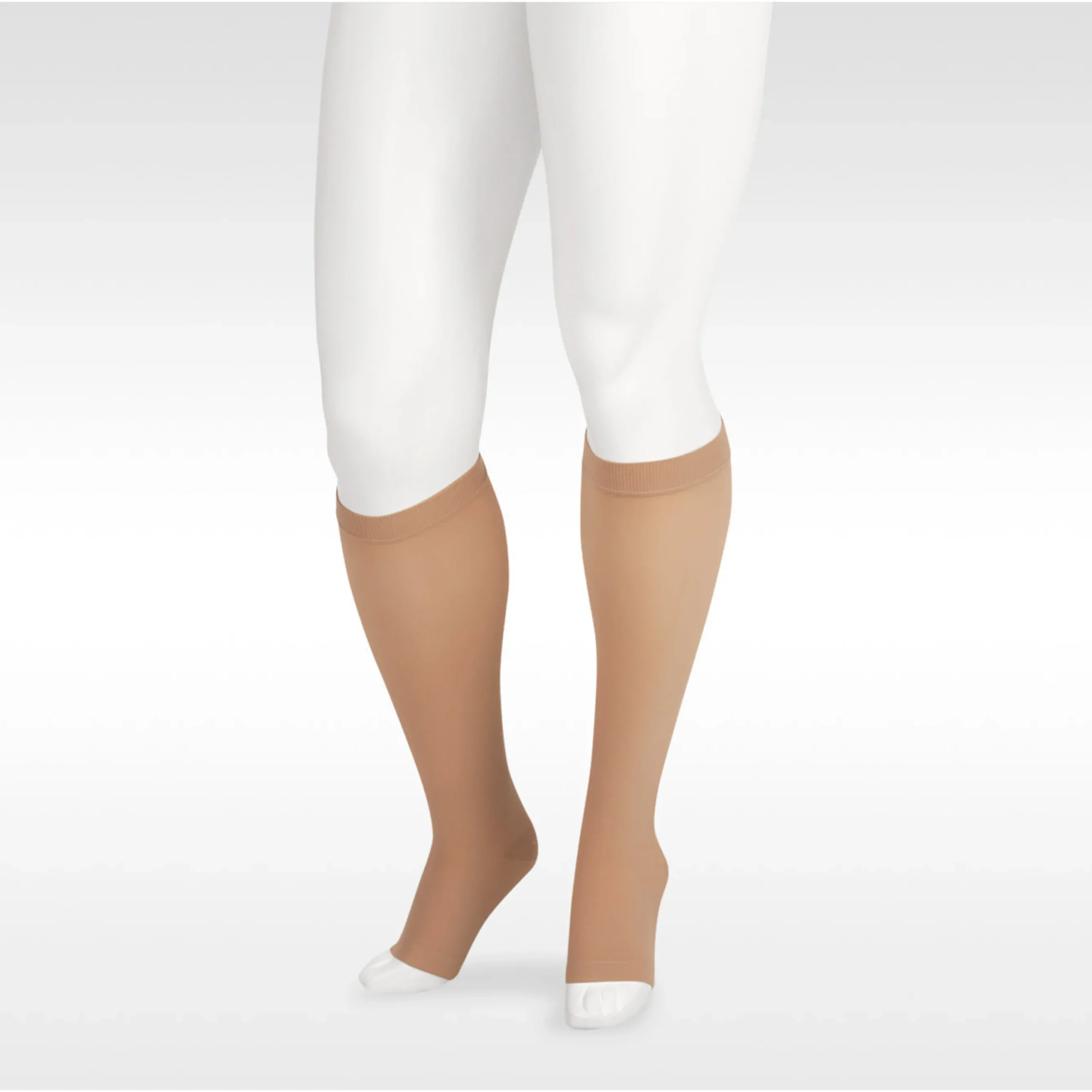 Juzo Soft Knee High 15-20 mmHg w/ Silicone Band, Open Toe