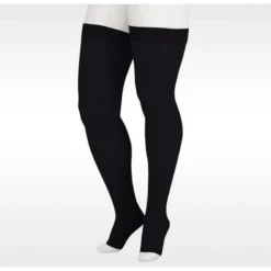 Juzo Soft Thigh High 15-20 mmHg w/ Silicone Band, Open Toe