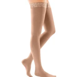 Mediven Comfort Thigh High 30-40 mmHg w/ Lace Silicone Top Band