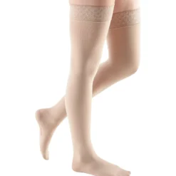 Mediven Comfort Thigh High 30-40 mmHg w/ Lace Silicone Top Band