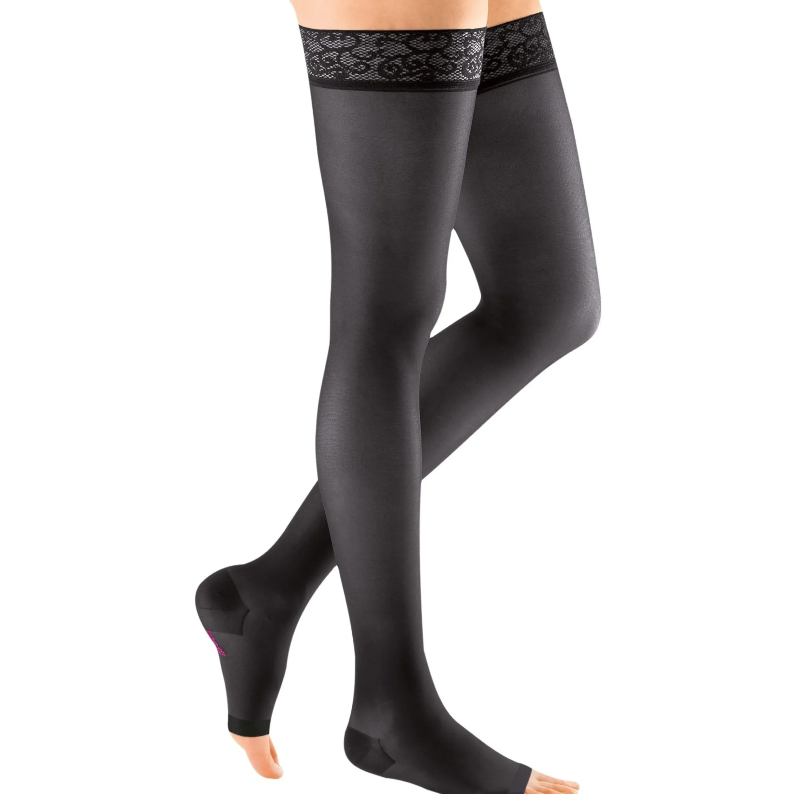 Mediven Sheer & Soft Women's Thigh High 15-20 mmHg, Open Toe