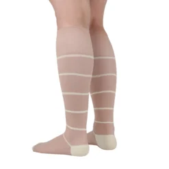 Rejuva® Broad Stripe Knee High, 15-20 mmHg