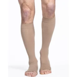 Sigvaris Cotton Knee High 20-30 mmHg, Open Toe