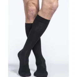 Sigvaris Cotton Men's Knee High 30-40 mmHg w/ Silicone Band Grip Top