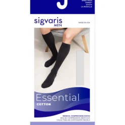 Sigvaris Cotton Men's Knee High 30-40 mmHg