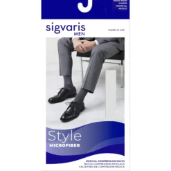 Sigvaris Microfiber Men's Thigh High 20-30 mmHg