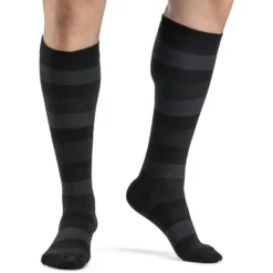 Sigvaris Microfiber Patterns Men's Knee High 20-30 mmHg