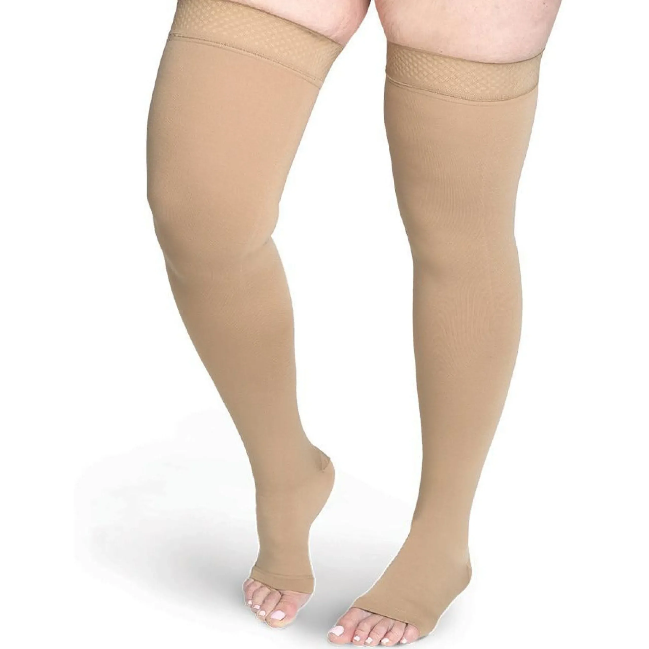 Sigvaris Secure Thigh High 40-50 mmHg, Open Toe