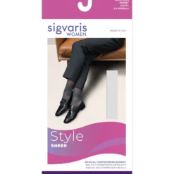Sigvaris Sheer Women's Knee High 20-30 mmHg, Open Toe