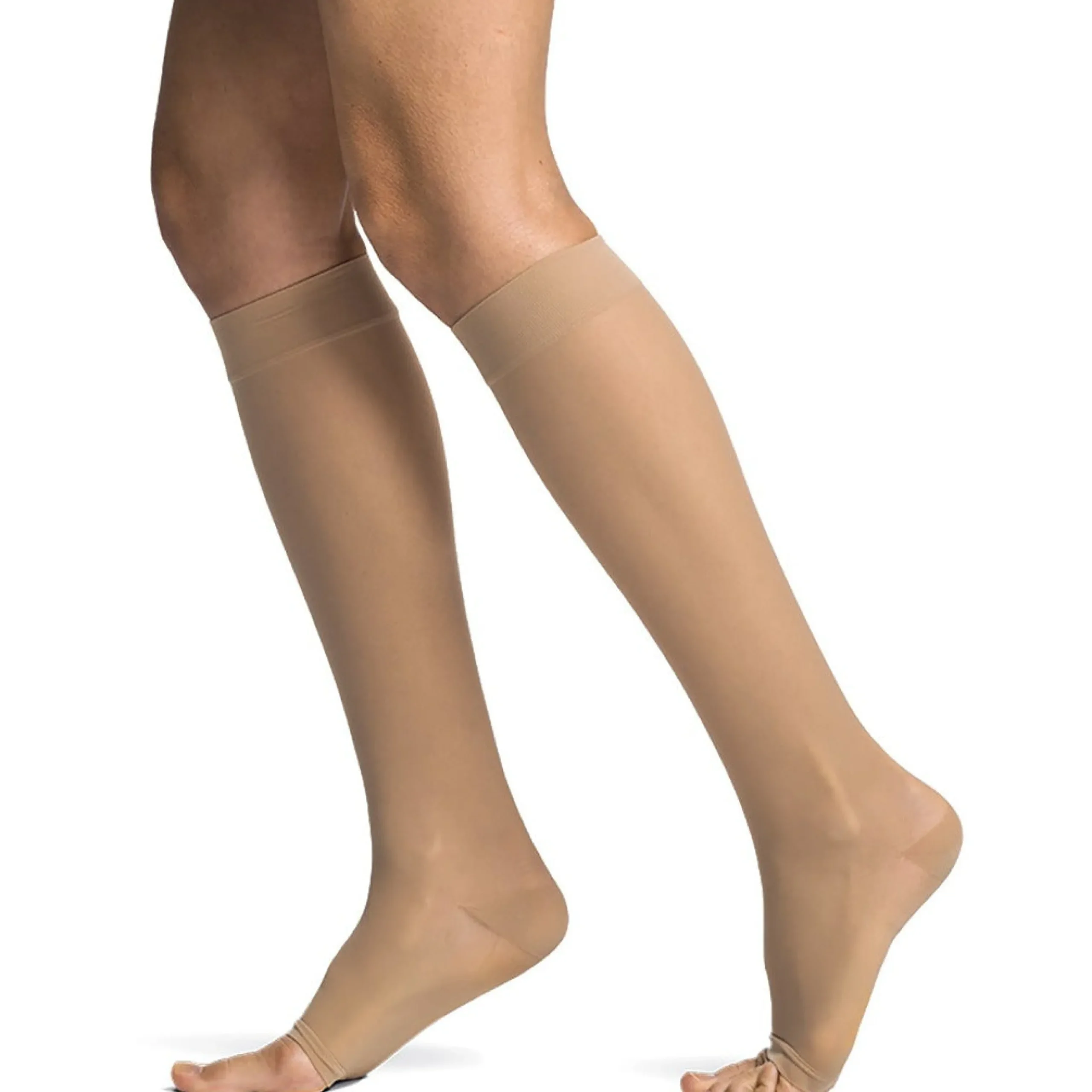 Sigvaris Sheer Women's Knee High 20-30 mmHg, Open Toe