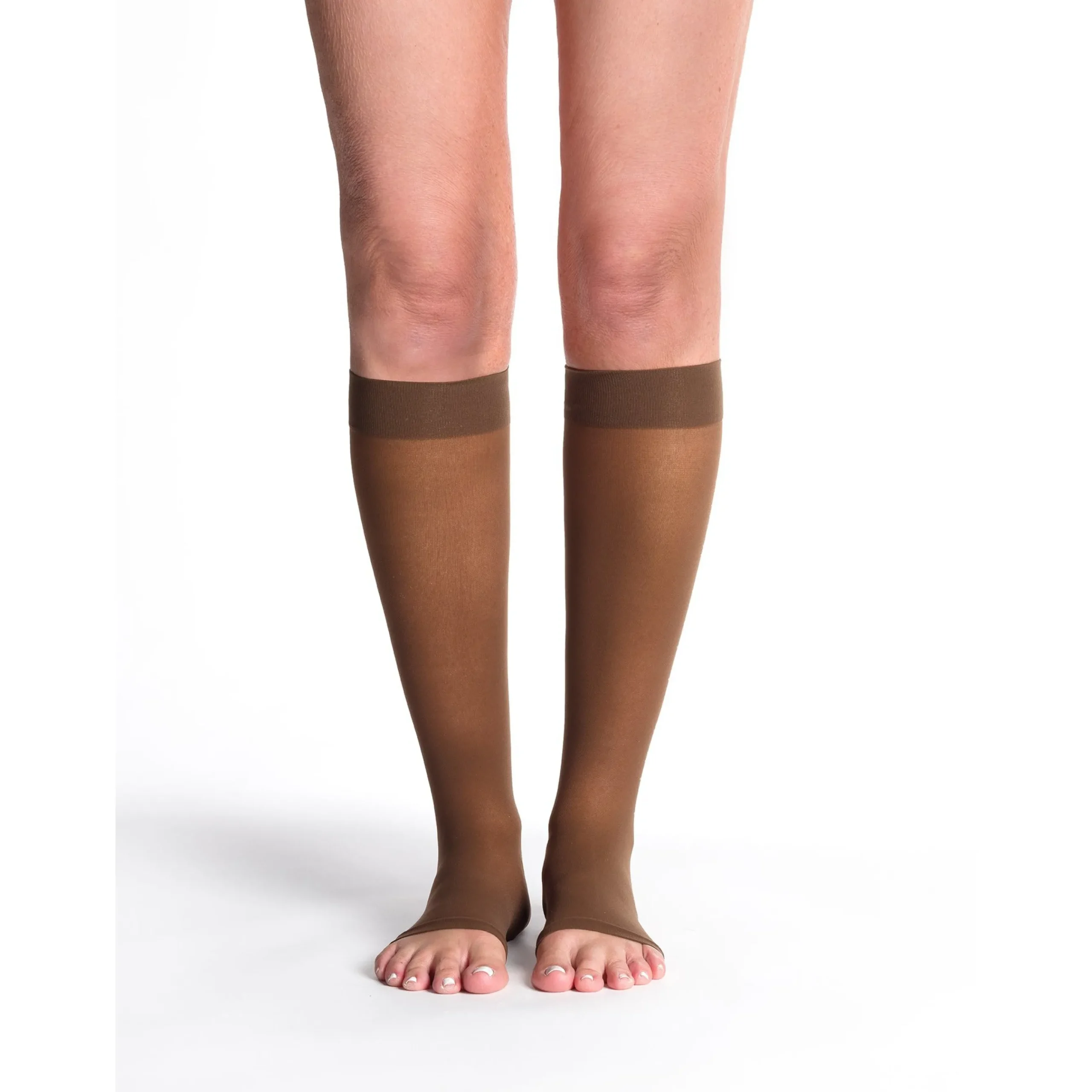 Sigvaris Sheer Women's Knee High 30-40 mmHg, Open Toe