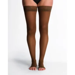 Sigvaris Sheer Women's Thigh High 15-20 mmHg, Open Toe