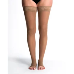 Sigvaris Sheer Women's Thigh High 15-20 mmHg, Open Toe