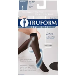 TRUFORM® Lites Women's Knee High 15-20 mmHg, Open Toe
