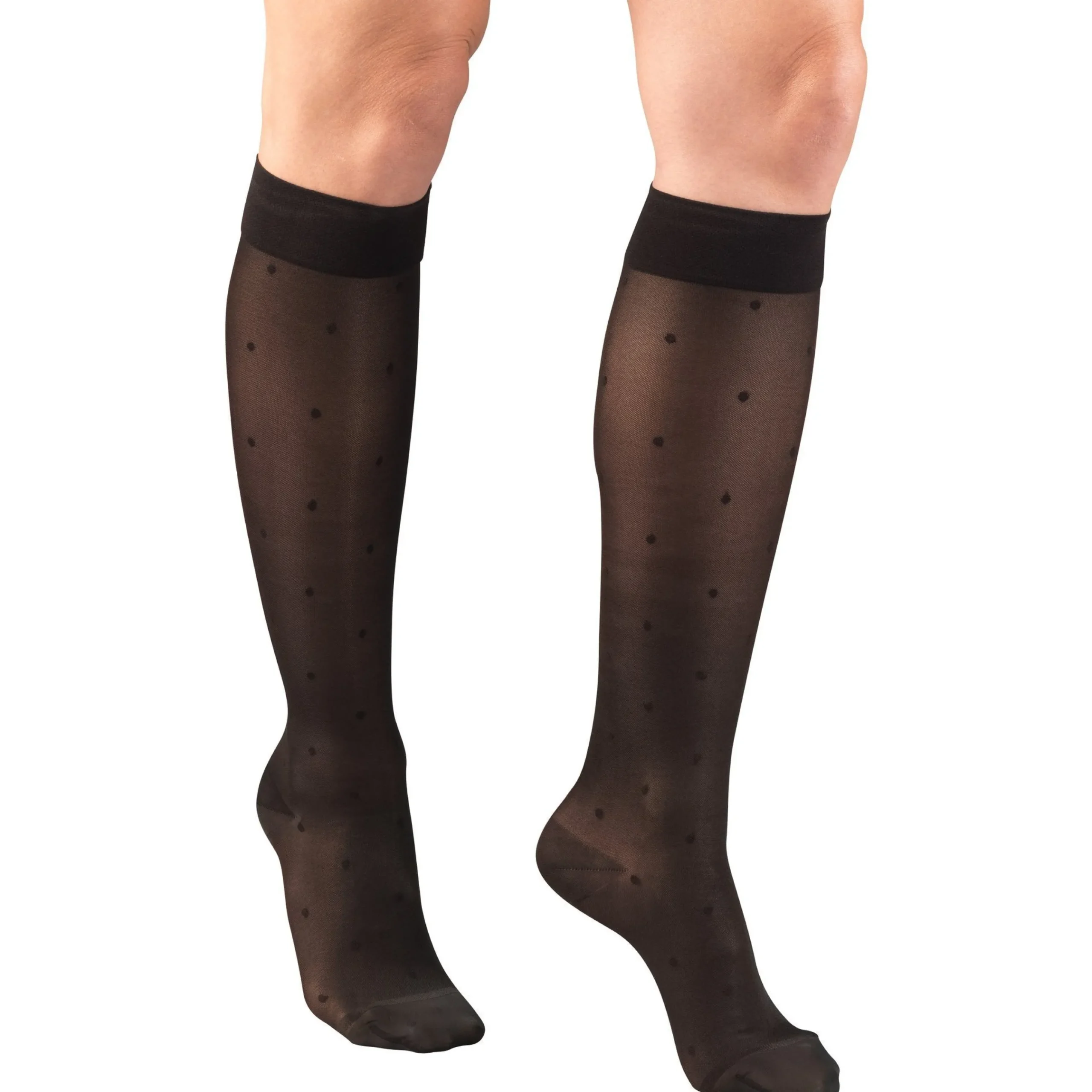 TRUFORM® Lites Women's Knee High 15-20 mmHg, Dot Pattern