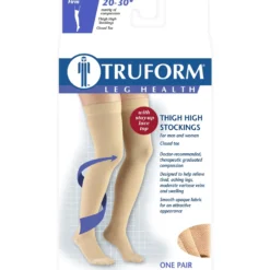 TRUFORM® Thigh High 20-30 mmHg w/ Silicone Lace Top