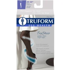 TRUFORM® TruSheer Women's Thigh High 20-30 mmHg