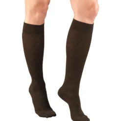 TRUFORM® Women's Trouser Knee High 15-20 mmHg, Diamond Pattern